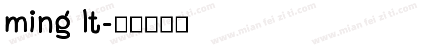 ming lt字体转换
